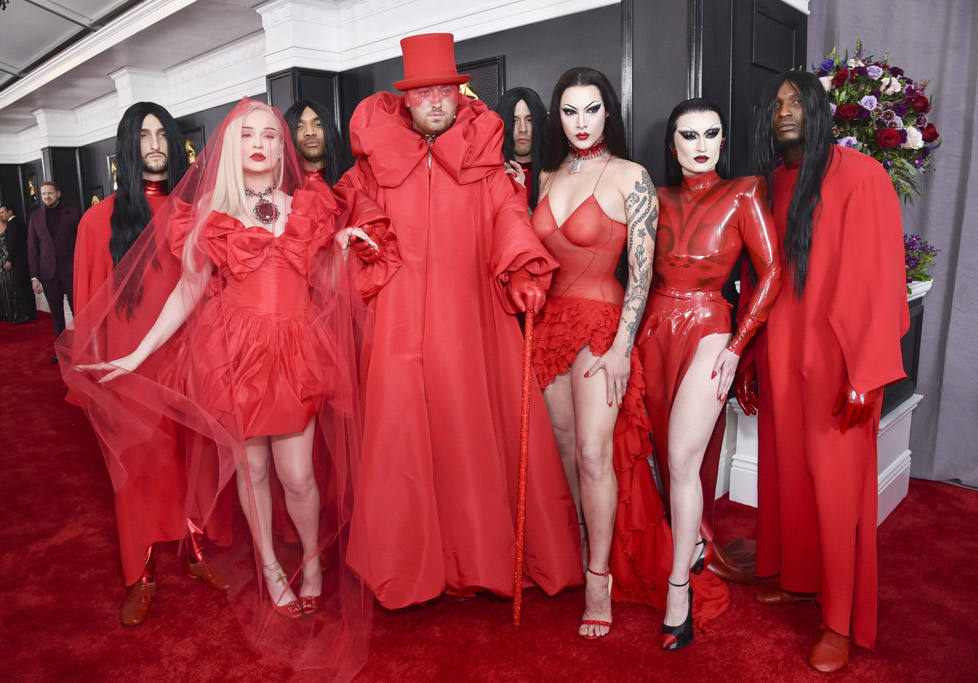 Kim Petras, Sam Smith and entourage