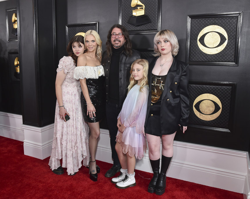 Dave Grohl and family