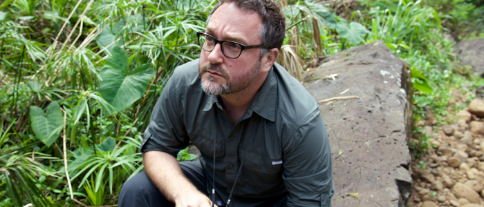 Colin Trevorrow on the set of Jurassic World (2015)