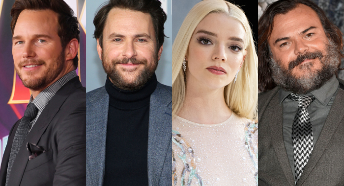 Chris Pratt, Charlie Day, Anya Taylor-Joy, and Jack Black