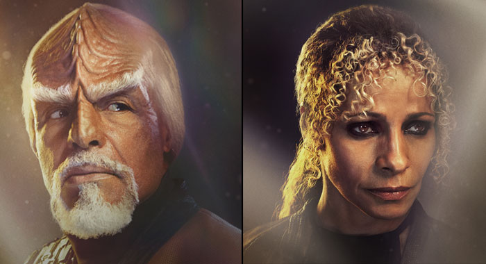 Star Trek: Picard season 3 Worf and Raffi character posters