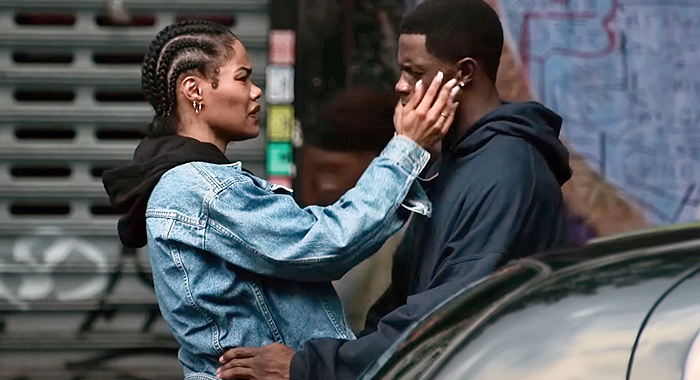 Teyana Taylor and Josiah Cross in A Thousand and One (2023)