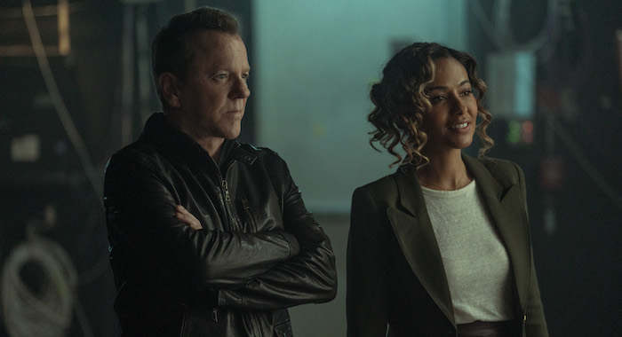  Kiefer Sutherland and Meta Golding in Rabbit Hole. Photo Cr: Marni Grossman/Paramount+ 