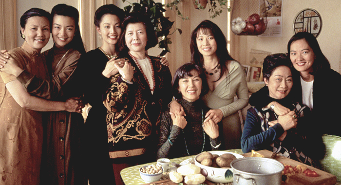 Kieu Chinh, Ming-Na Wen, Tamlyn Tomita, Tsai Chin, France Nuyen, Lauren Tom, Lisa Lu, and Rosalind Chao in The Joy Luck Club (1993)