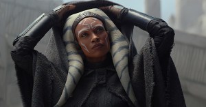 Rosario Dawson is Ahsoka Tano in Lucasfilm's AHSOKA, exclusively on Disney+. ©2023 Lucasfilm Ltd. & TM. All Rights Reserved.
