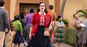 Marisa Davila as Jane Facciano in Grease: Rise of the Pink Ladies: "We're Gonna Rule the School" EP#101 streaming on Paramount +, 2022. Photo Credit: Eduardo Araquel/Paramount+