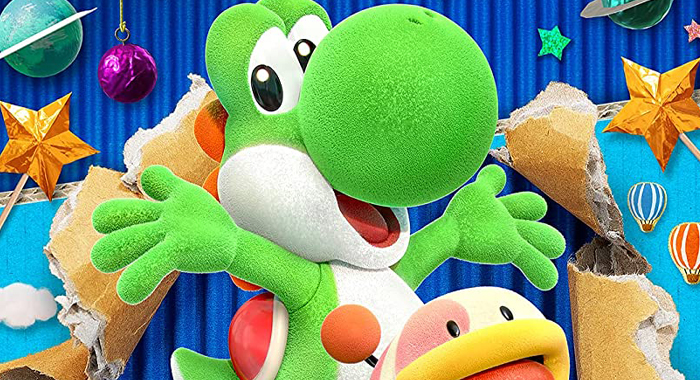 Cover art for Nintendo Switch game Yoshi's Crafted World