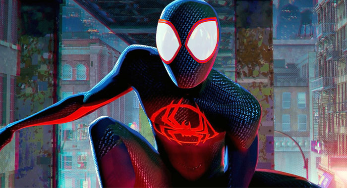 Spider-Man/Miles Morales (voice: Shameik Moore) in Spider-Man: Across the Spider-Verse