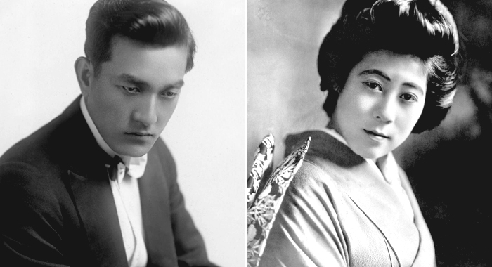 Sessue Hayakawa in 1918, Tsuru Aoki in 1919