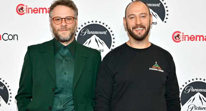 Seth Rogen and Evan Goldberg at CinemaCon 2023