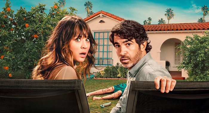 Kaley Cuoco and Chris Messina in s1 key art for Based on a True Story