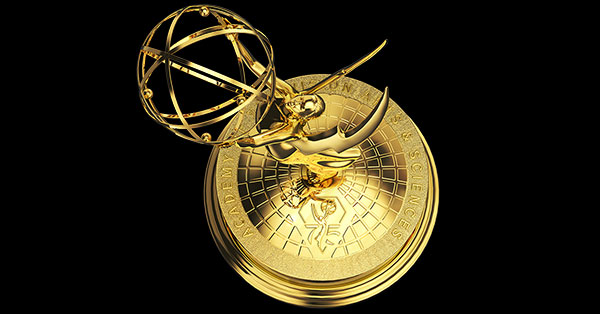 Special edition statuette for 75th Emmy Awards