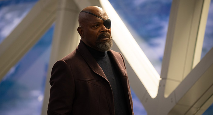 Jackson as Nick Fury in The Marvels