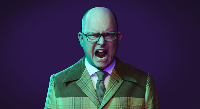 Mark Proksch in a What We Do in the Shadows season 5 portrait