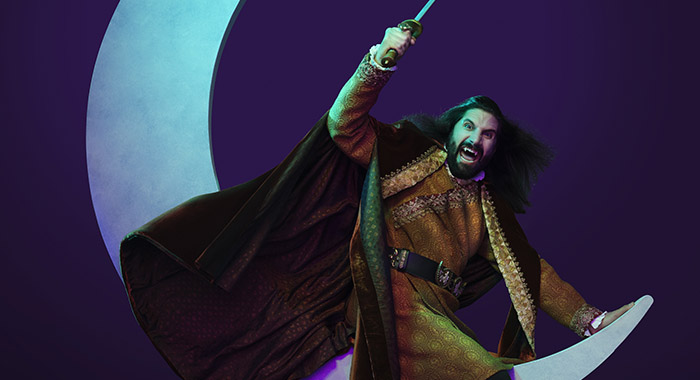 Kayvan Novak in a What We Do in the Shadows season 5 portrait