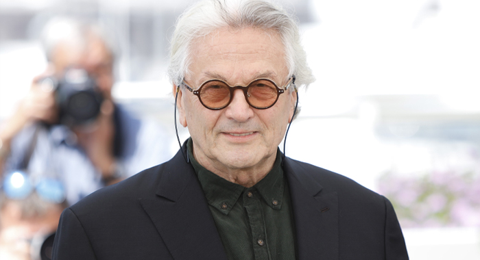 George Miller at the 2022 Cannes photocall for Three Thousand Years of Longing