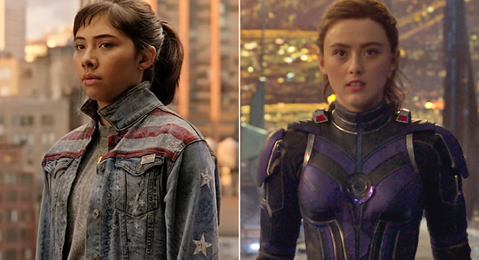 Xochitl Gomez as America Chavez in Doctor Strange in the Multiverse of Madness, Kathryn Newton as Cassie Lang in Ant-Man and the Wasp: Quantumania