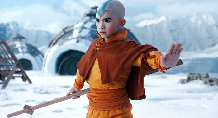 Gordon Cormier as Aang in Avatar: The Last Airbender (2024)