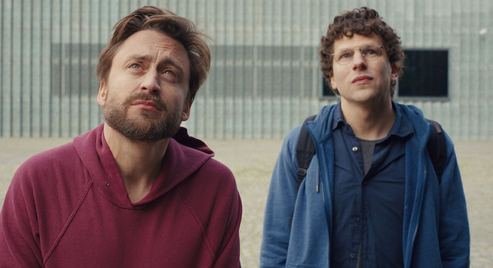 Kieran Culkin and Jesse Eisenberg in A Real Pain (2024)