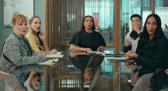 Meagen Fray, Stephanie Styles, Maya Rudolph, Joel Kim Booster and Michaela Jaé Rodriguez in Loot (2024)