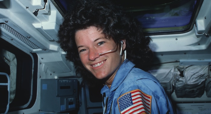 Mission Specialist Sally Ride, June 24, 1983. Sally (working title), from Emmy-winning director Cristina Costantini/Muck Media and Oscar and Emmy-winning producer Dan Cogan/Story Syndicate, and producer Lauren Cioffi, upcoming feature doc will explore the space pioneer through never-before-seen archival footage and commentary from fellow trailblazers Billie Jean King, Kathy Sullivan, Anna Lee Fisher and life partner Tam O'Shaughnessy. (Credit: NASA/Johnson Space Center)