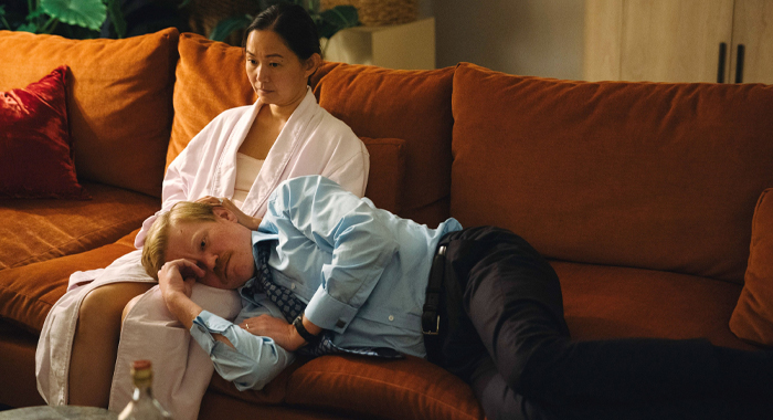 Hong Chau and Jesse Plemons in Kinds of Kindness (2024)