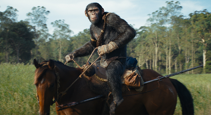 Noa (played by Owen Teague) in 20th Century Studios' KINGDOM OF THE PLANET OF THE APES