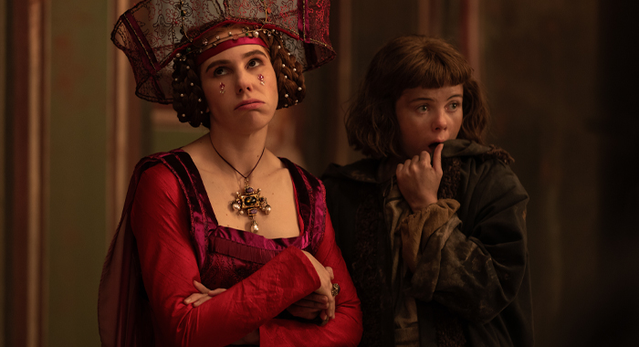 Zosia Mamet and Saoirse-Monica Jackson in The Decameron (2024)