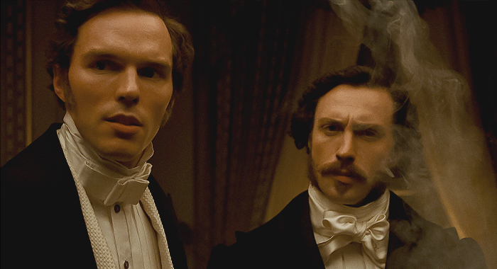 Nicholas Hoult and Aaron Taylor-Johnson in Nosferatu (2024)