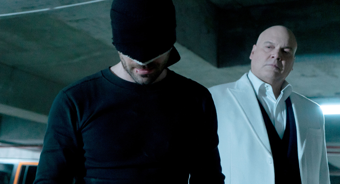 Charlie Cox and Vincent D'Onofrio in Daredevil: Season 3 (2018)