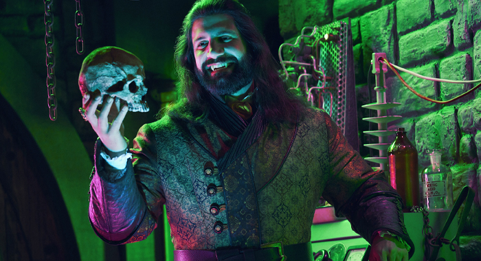 Kayvan Novak as Nandor in What We Do in the Shadows: Season 6 (2024)