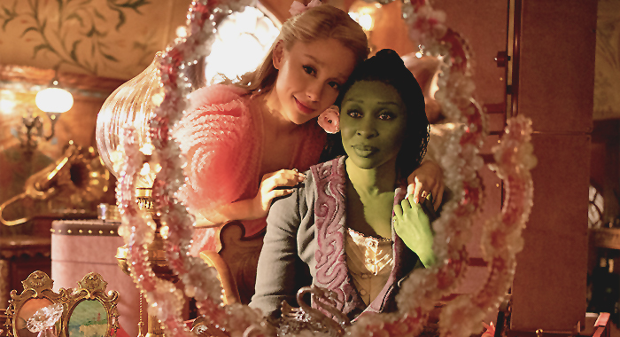 Ariana Grande and Cynthia Erivo in Wicked (2024)