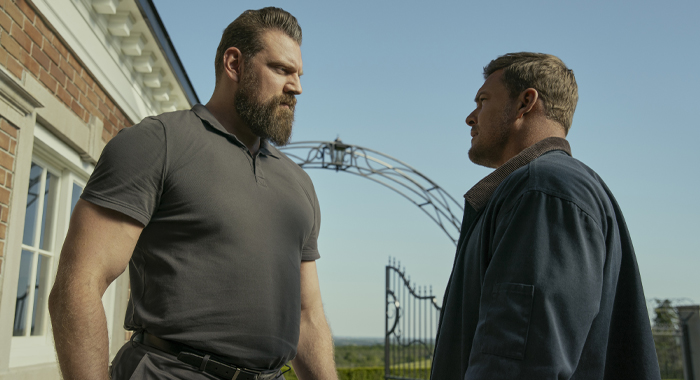 Olivier Ricthers and Alan Ritchson in Reacher: Season 3 (2025)