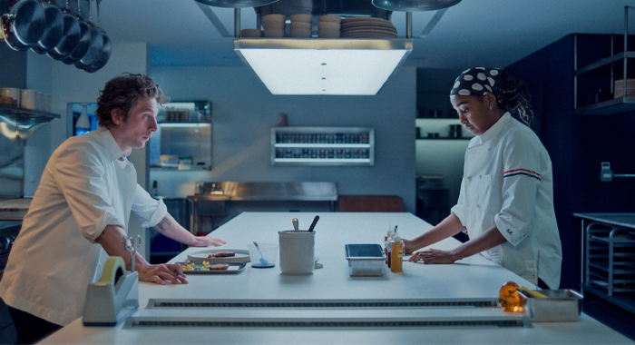 Jeremy Allen White and Ayo Edebiri in The Bear: Season 3 (2024)