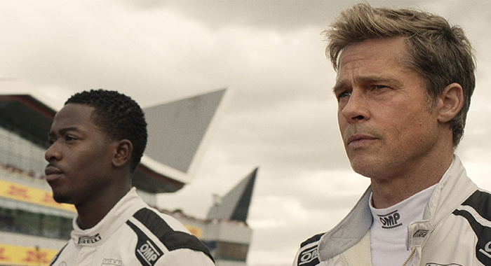 Damson Idris and Brad Pitt in F1: The Movie (2025)