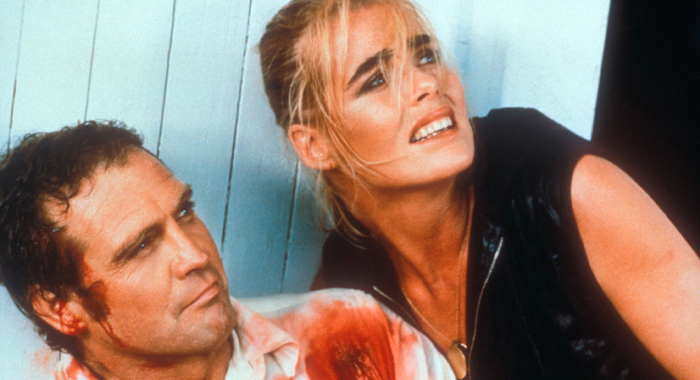 Lee Majors and Margaux Hemingway in Killer Fish (1979)