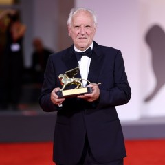 Werner Herzog poses with Golden Lion for Lifetime Achievement Award after the opening ceremony during the 82nd Venice International Film Festival on August 27, 2025 in Venice, Italy. (Photo by Andreas Rentz/Getty Images)