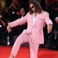 Jason Momoa attends the Cartier Glory To The Filmmaker Award 2025 and the "In the Hand of Dante" red carpet during the 82nd Venice International Film Festival on September 03, 2025 in Venice, Italy.