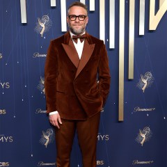 Seth Rogen attends the 77th Primetime Emmy Awards at Peacock Theater on September 14, 2025 in Los Angeles, California.