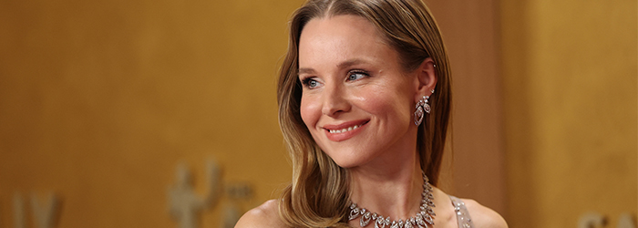 Kristen Bell attends the 32nd Annual Actor Awards at the Shrine Auditorium in Los Angeles on March 1, 2026. (Photo by Patrick T. Fallon / AFP via Getty Images)