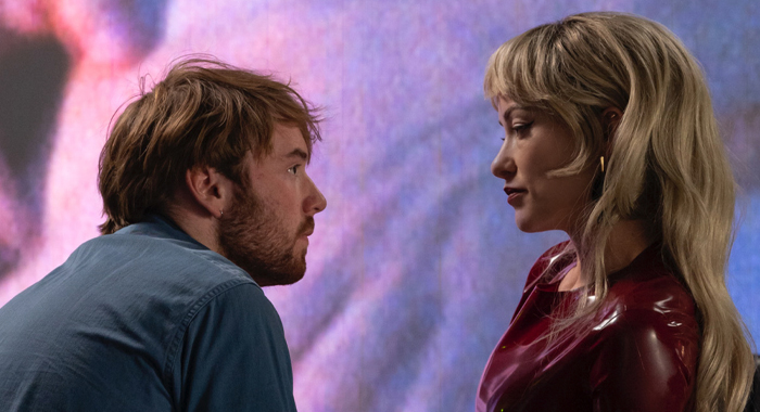 Cooper Hoffman and Olivia Wilde in I Want Your Sex