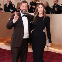 Adam Sandler and Jackie Sandler attend the 83rd Annual Golden Globe Awards at The Beverly Hilton on January 11, 2026 in Beverly Hills, California. (Photo by Monica Schipper/Getty Images)