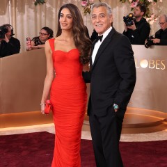 Amal Clooney and George Clooney attend the 83rd Annual Golden Globe Awards at The Beverly Hilton on January 11, 2026 in Beverly Hills, California. (Photo by Monica Schipper/Getty Images)