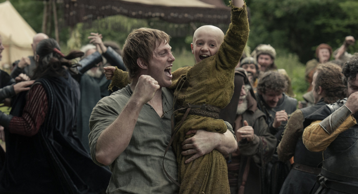 Peter Claffey and Dexter Sol Ansell in A Knight of the Seven Kingdoms: Season 1 (2026)