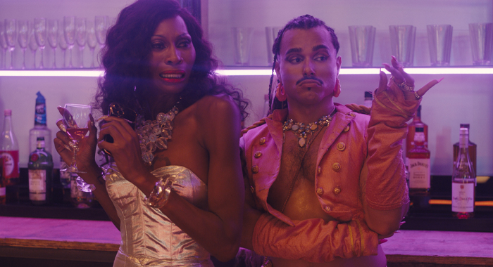 Dominique Jackson and Tomás Matos in Queens of the Dead (2025)