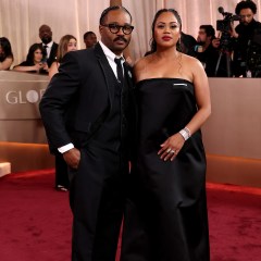 Ryan Coogler and Zinzi Coogler attend the 83rd Annual Golden Globe Awards at The Beverly Hilton on January 11, 2026 in Beverly Hills, California. (Photo by Amy Sussman/Getty Images)