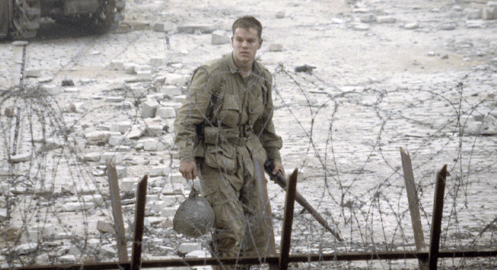 Matt Damon in Saving Private Ryan (1998)