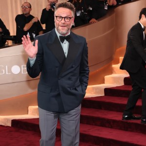 Seth Rogen attends the 83rd Annual Golden Globe Awards at The Beverly Hilton on January 11, 2026 in Beverly Hills, California. (Photo by Amy Sussman/Getty Images)