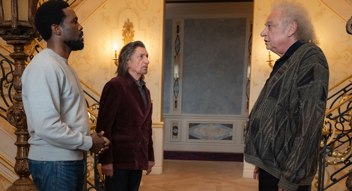 Yahya Abdul-Mateen II, Ben Kingsley, and Zlatko Buric in Wonder Man (2026)