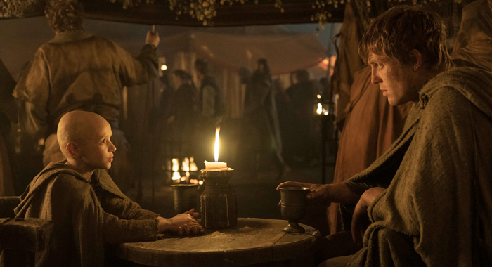 Peter Claffey and Dexter Sol Ansell in A Knight of the Seven Kingdoms: Season 1 (2026)